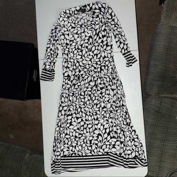 Fit and Flare B&W Reborn Dress - Picture 1 of 6